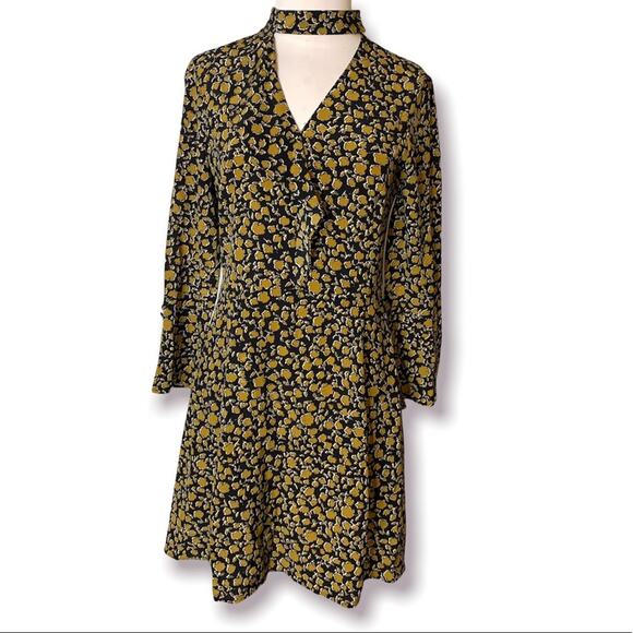 Derek Lam 10 Crosby Cascade Shift Dress With Bell Sleeves silk sz 2 - Picture 2 of 7